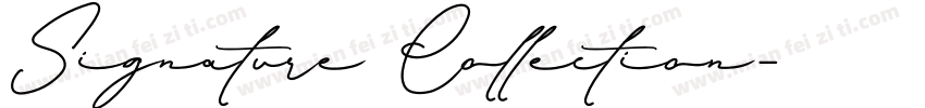 Signature Collection字体转换